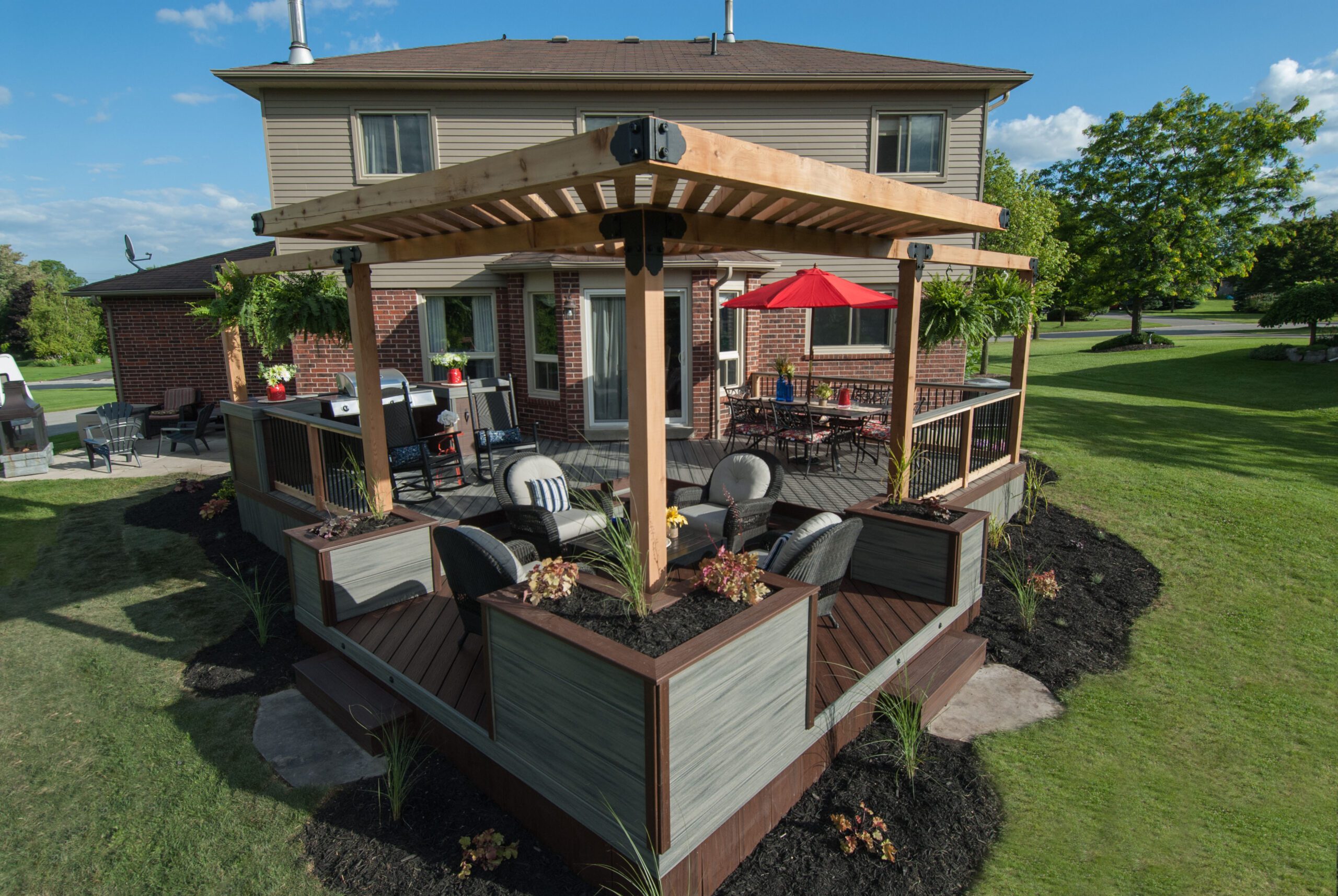 The Overhanging Pergola Deck